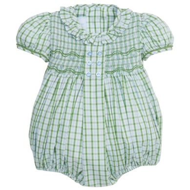 Leland Plaid Smocked Bridget Bubble