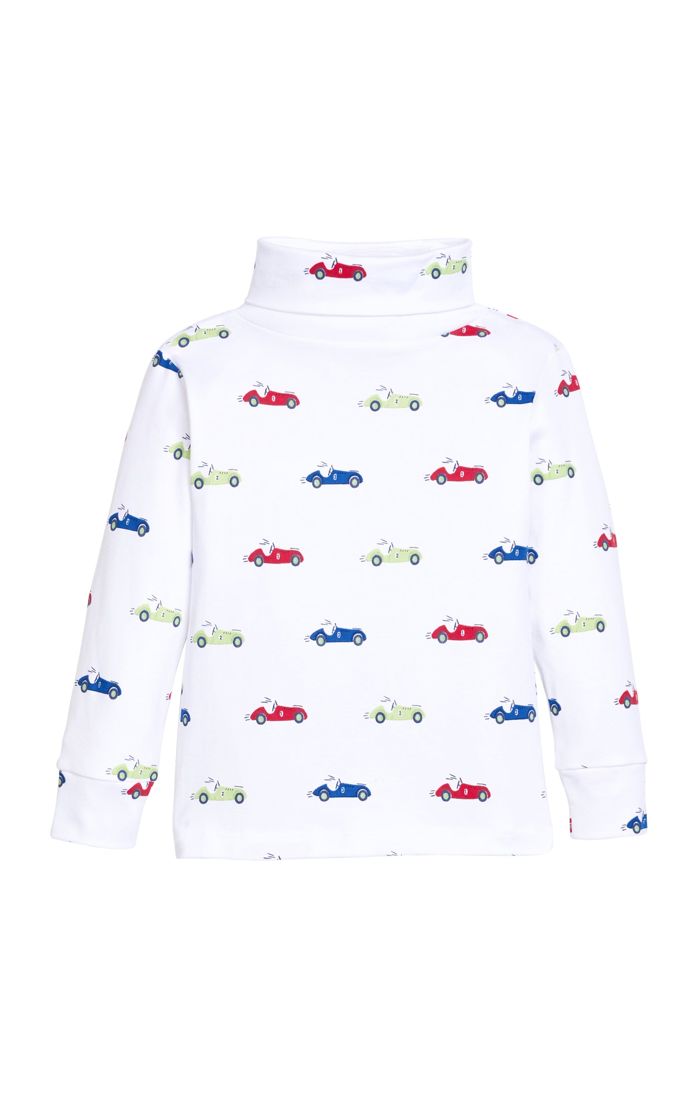 Printed Turtleneck Race Cars