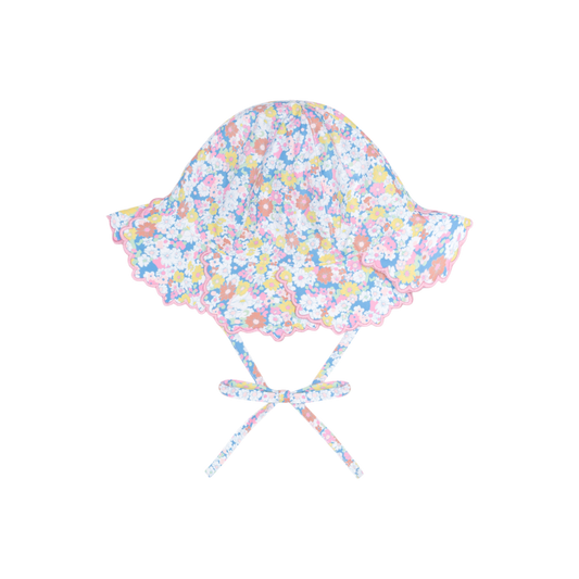 Baby Jasmine Blossom Scalloped Sun Hat