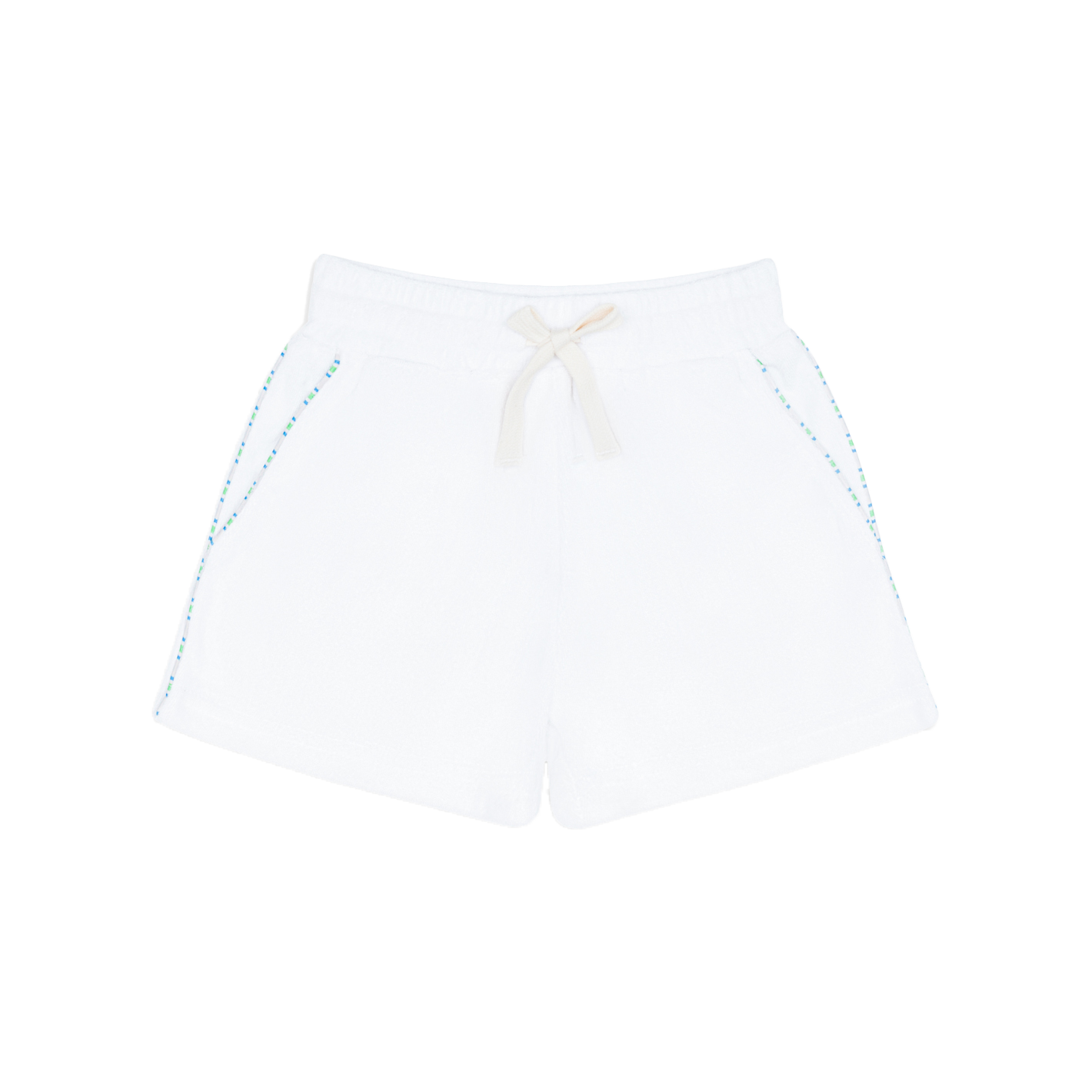 Boys Shell White French Terry Short