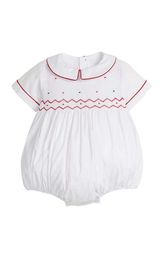 Smocked Theodore Bubble Holiday