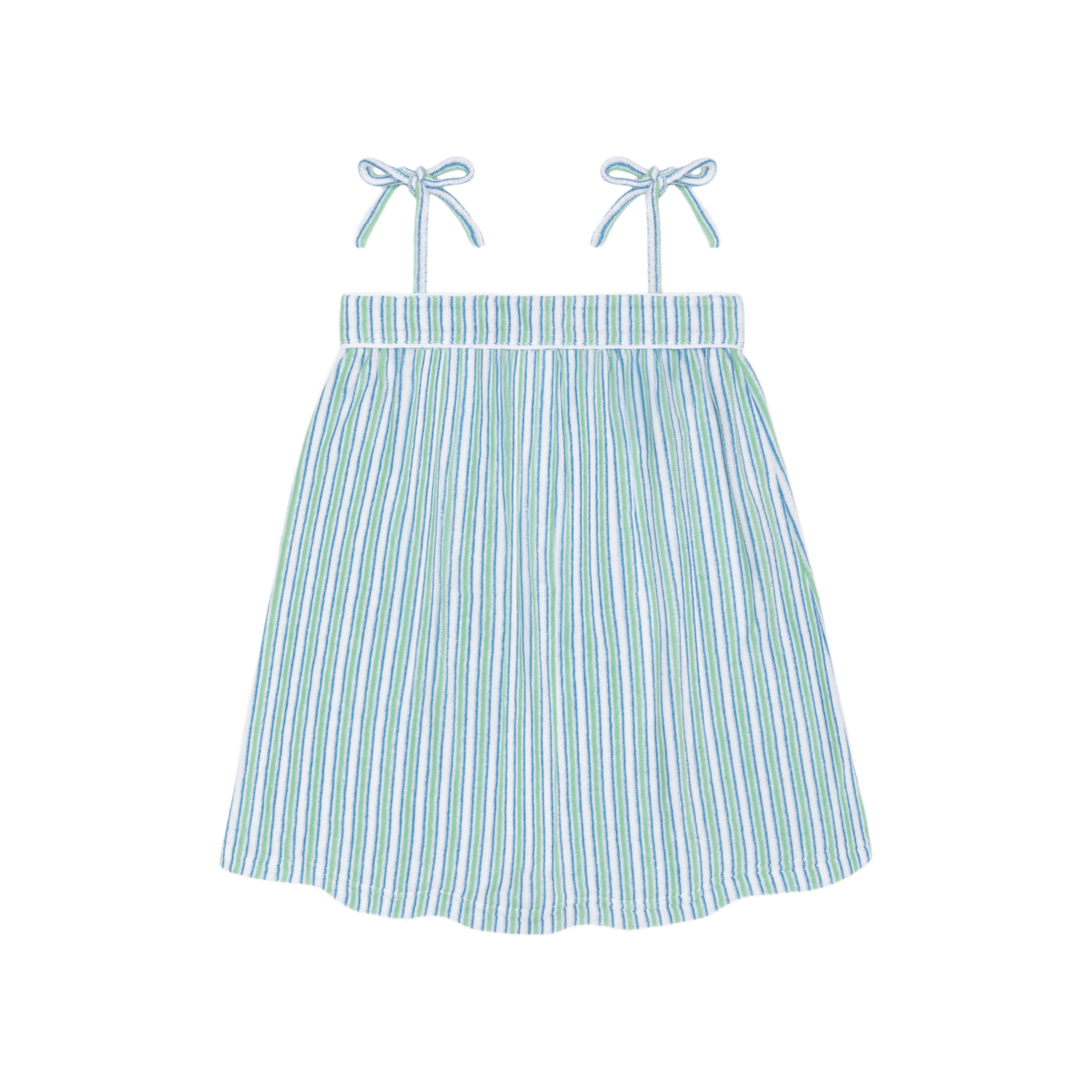 Girls Tamarin Stripe French Terry Tie Knot Dress