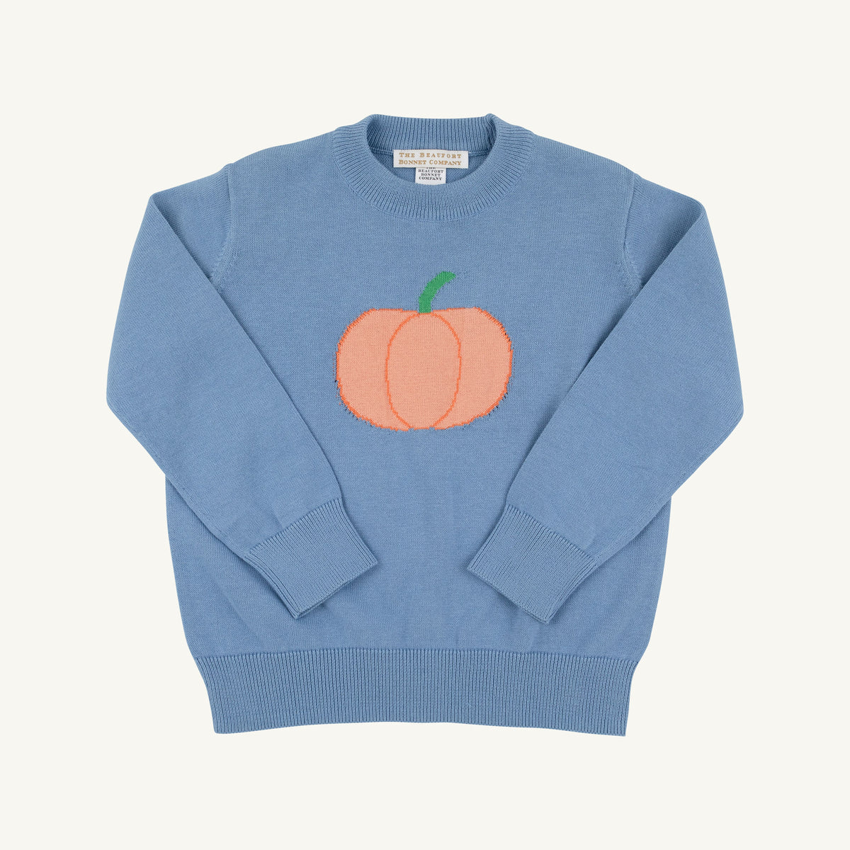Isaac's Intarsia Sweater Barrington Blue Pumpkin