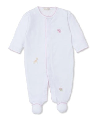 Jungle Mate-Footie White/Pink