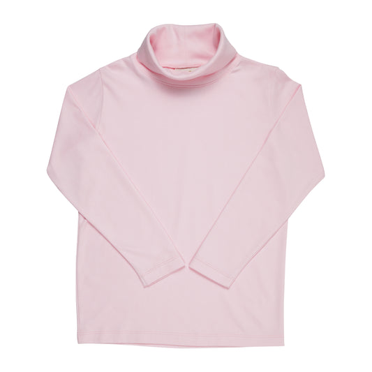 Tatum's Turtleneck Onesie Neck Snaps Palm Beach Pink