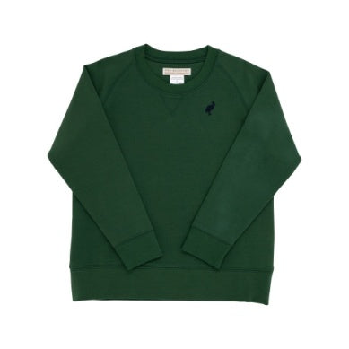 Cassidy Comfy Crewneck Boys French Terry Grier Green