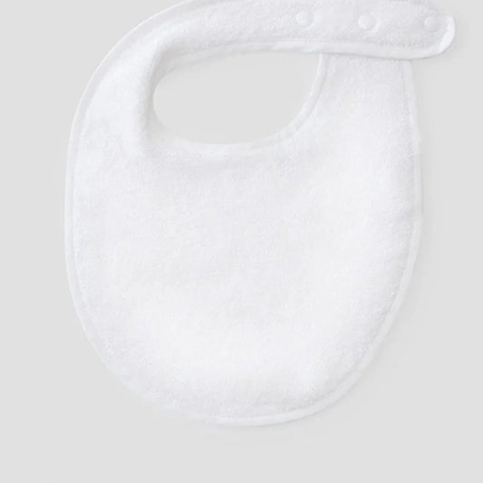 White on White Bib