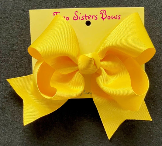 Yellow Single Ribbon Bow